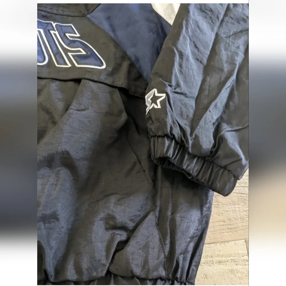 New England Patriots Starter NFL XL 1/2 Zip Puffer Pullover Jacket Excellent A+ - Picture 5 of 16